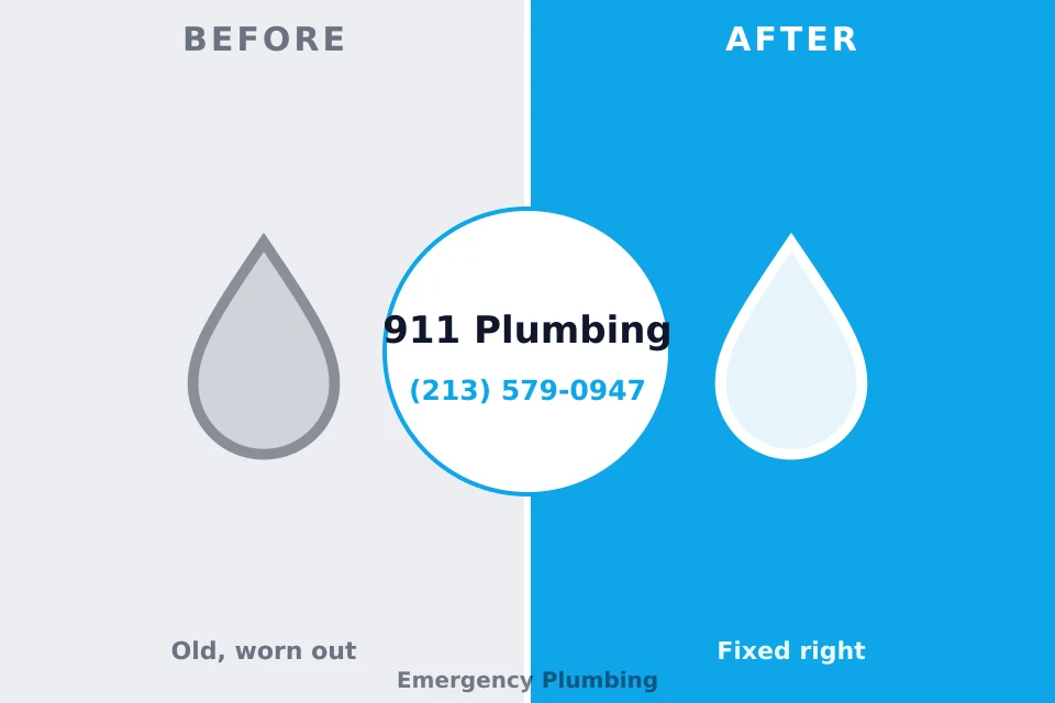Before and after: plumbing repair Mont Clare, PA